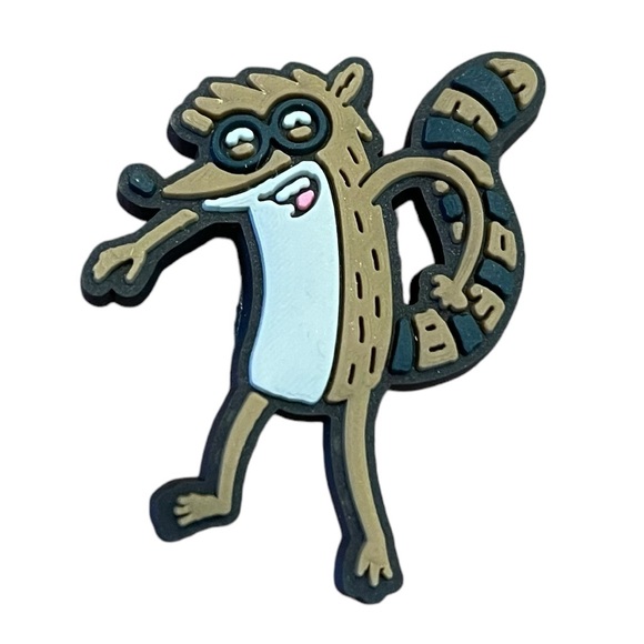 Rigby from The Regular Show Croc Charm - Picture 1 of 4